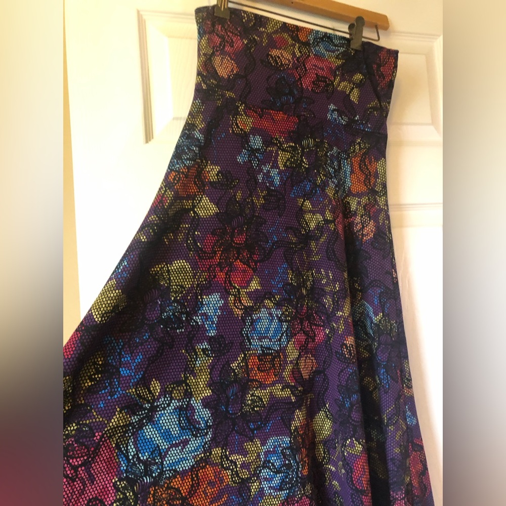 Purple floral maxi